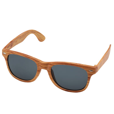Natural - Front - Floso Mira Wood Effect Sunglasses