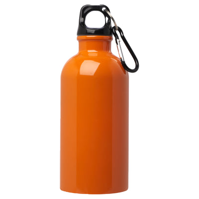Orange - Side - Floso Stainless Steel Single Wall 400ml Water Bottle
