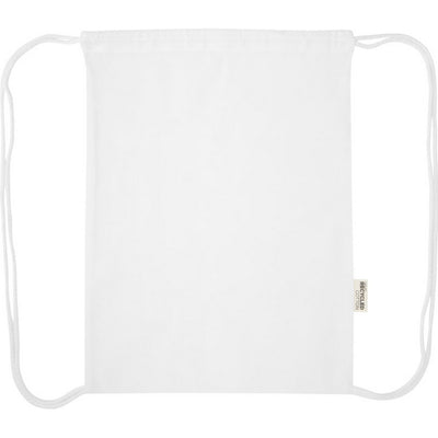 White - Front - Floso Oregon Recycled 5L Drawstring Bag
