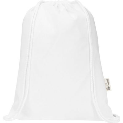 White - Back - Floso Oregon Recycled 5L Drawstring Bag