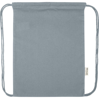 Grey - Front - Floso Oregon Recycled 5L Drawstring Bag