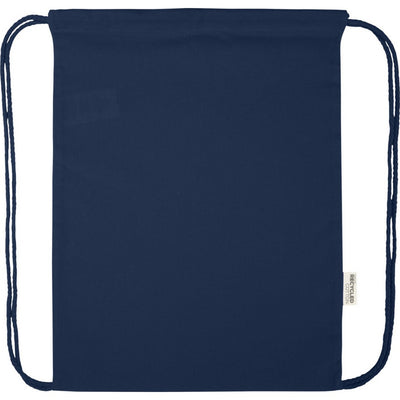 Navy - Front - Floso Oregon Recycled 5L Drawstring Bag