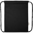Solid Black - Front - Floso Oregon Recycled 5L Drawstring Bag