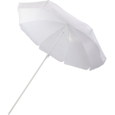 White - Front - Floso Zenith Beach Stick Umbrella