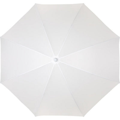 White - Back - Floso Zenith Beach Stick Umbrella