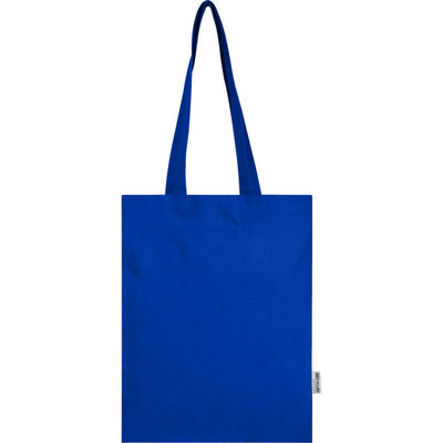Royal Blue - Side - Floso Madras Recycled Cotton 7L Tote Bag