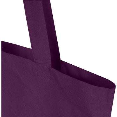 Purple - Lifestyle - Floso Madras Recycled Cotton 7L Tote Bag