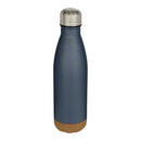 Hale Blue - Front - Floso Cove Cork Double Wall 500ml Insulated Water Bottle