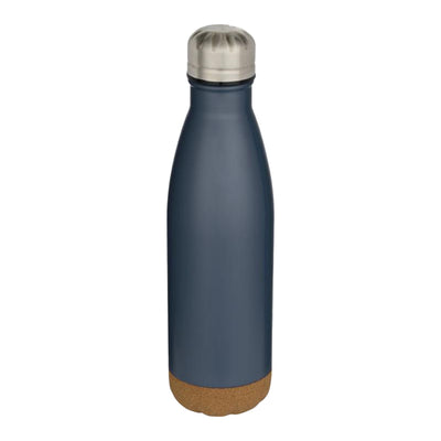Hale Blue - Front - Floso Cove Cork Double Wall 500ml Insulated Water Bottle