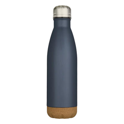 Hale Blue - Back - Floso Cove Cork Double Wall 500ml Insulated Water Bottle