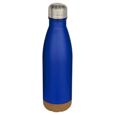 Royal Blue - Front - Floso Cove Cork Double Wall 500ml Insulated Water Bottle