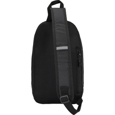 Solid Black - Back - Floso Nomad Recycled Cross Body 6L Hydration Pack