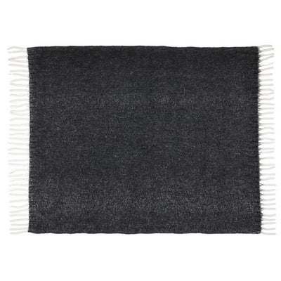 Solid Black - Front - Floso Dolly Recycled Polyester Recycled Blanket