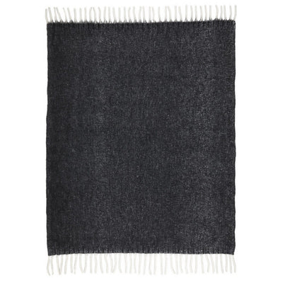Solid Black - Back - Floso Dolly Recycled Polyester Recycled Blanket