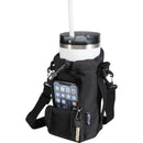 Solid Black - Lifestyle - Floso Recycled Polyester 2L Bottle Bag