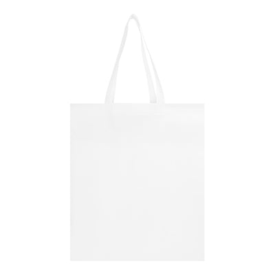 White - Back - Floso EcoSeal Non-Woven Gusseted 12L Tote Bag