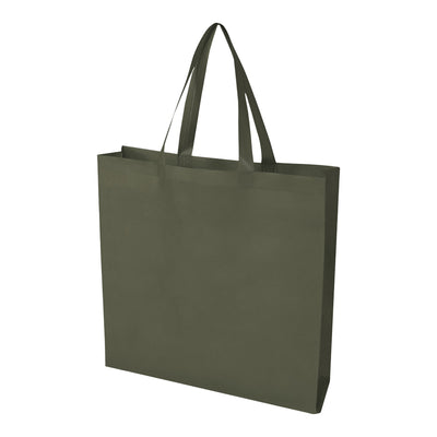 Forest Green - Front - Floso EcoSeal Non-Woven Gusseted 12L Tote Bag