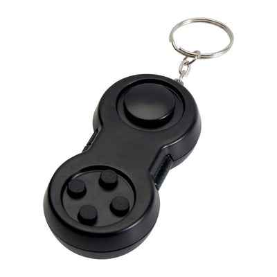 Solid Black - Front - Floso Controller Fidget Keyring