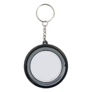 Solid Black - Back - Floso Spinx Gyroscope Recycled Plastic Fidget Keyring