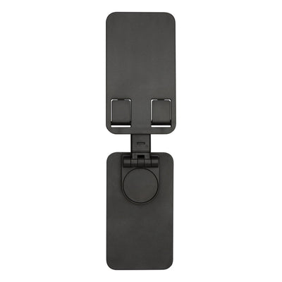 Solid Black - Lifestyle - Floso Alhena Recycled Plastic Foldable Mobile Phone Stand