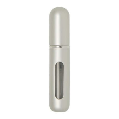 Matted Silver - Front - Floso Filla Portable Perfume Bottle