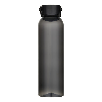 Solid Black - Side - Floso Alti Recycled Plastic Water Bottle