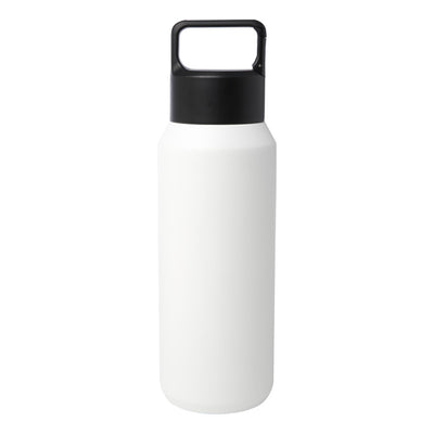 White - Side - Floso Astra Recycled Stainless Steel 600ml Insulated Water Bottle