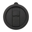 Solid Black - Side - Floso Carter Ceramic 450ml Travel Mug