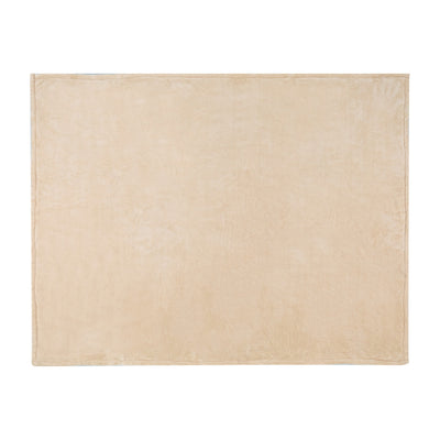 Oatmeal - Side - Floso Ashen Sherpa Recycled Blanket
