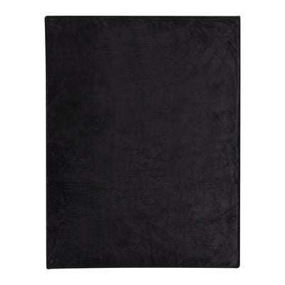 Solid Black - Lifestyle - Floso Ashen Sherpa Recycled Blanket