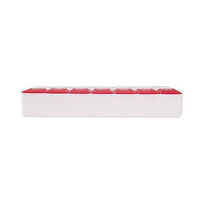 Red - Back - Floso Cycle 7-Day AM-PM Multi-Vitamin Medicine Box