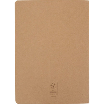 Natural - Back - Floso Slyk Ruled A5 Notebook