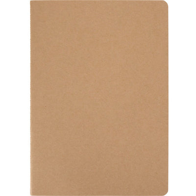 Natural - Front - Floso Slyk Ruled A5 Notebook