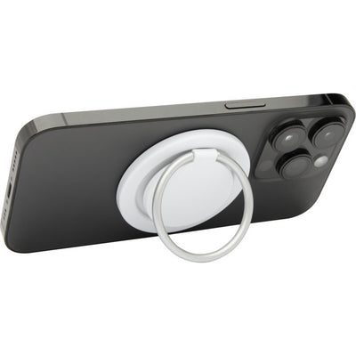 White - Front - Floso Albali Plastic Phone Holder & Stand