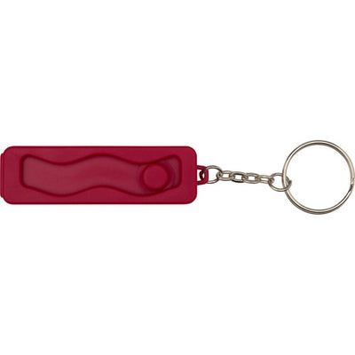 Red - Back - Floso Aggia Recycled Plastic Fidget Toy Phone Stand