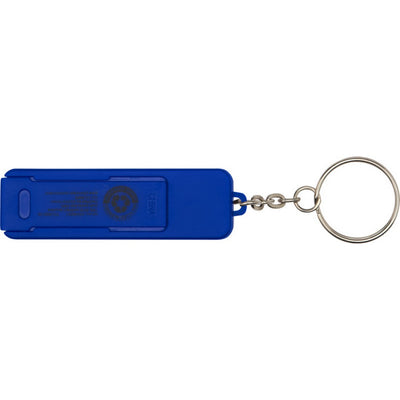 Royal Blue - Side - Floso Aggia Recycled Plastic Fidget Toy Phone Stand