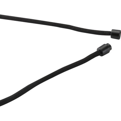 Solid Black - Lifestyle - Floso Adhab Bamboo Details Phone Holder Lanyard