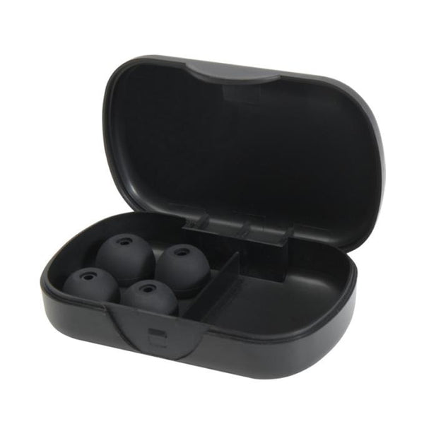 Black - Back - Floso Plain Earplugs