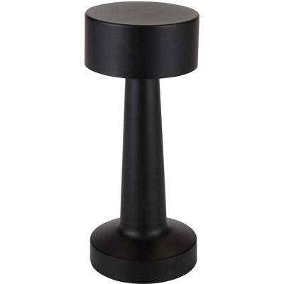 Black - Front - Floso Aludra Rechargeable Table Lamp (UK Plug)