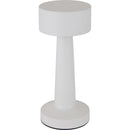 White - Front - Floso Aludra Rechargeable Table Lamp (UK Plug)