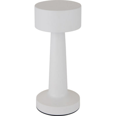 White - Front - Floso Aludra Rechargeable Table Lamp (UK Plug)