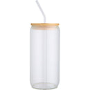 Transparent - Front - Floso Mirage Borosilicate Glass Single Wall 500ml Jar