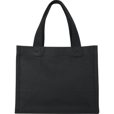 Black - Back - Floso Odessa Mini Recycled Cotton 9L Tote Bag