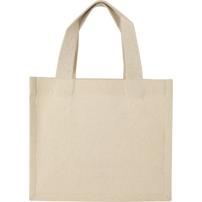 Natural - Back - Floso Odessa Mini Recycled Cotton 9L Tote Bag