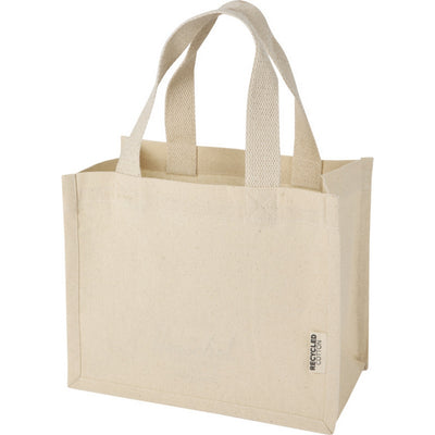 Natural - Side - Floso Odessa Mini Recycled Cotton 9L Tote Bag