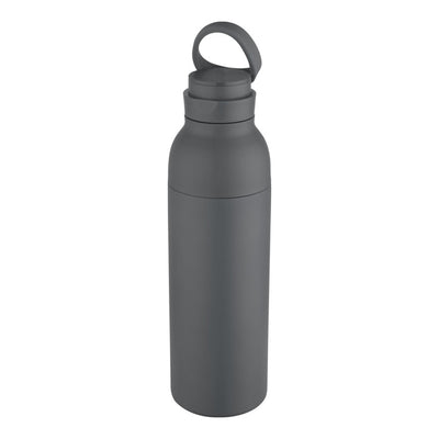 Twilight Grey - Back - Floso Recycled Stainless Steel Double Wall 650ml Water Bottle