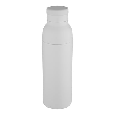 White - Front - Floso Recycled Stainless Steel Double Wall 650ml Water Bottle