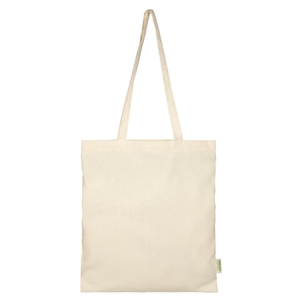 Natural - Back - Floso Organic Cotton 7L Tote Bag