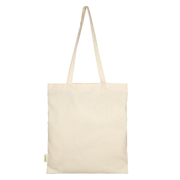 Natural - Side - Floso Organic Cotton 7L Tote Bag
