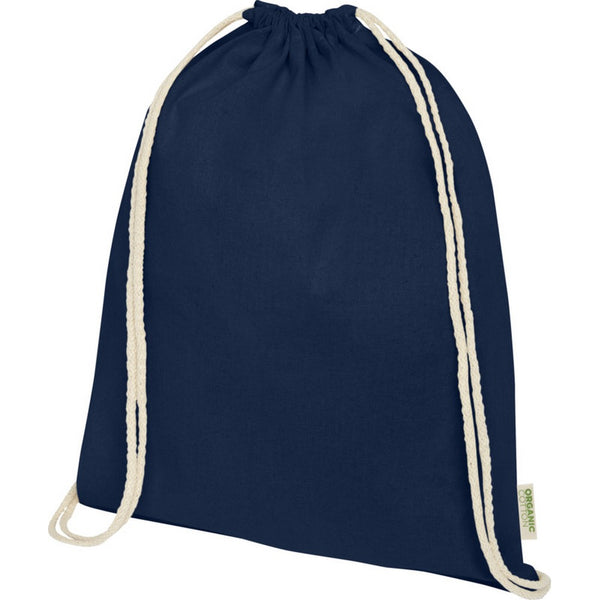 Navy - Back - Floso Organic 5L Drawstring Bag